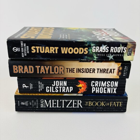 Lot of 4 Mixed Authors Novels Paperback Variety Suspense Books Mixed Lot - Picture 3 of 6